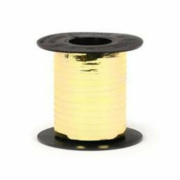 Ggw Presents 0.18 in. x 500 yard Curl Crimped Metallic Tone Ribbon - Gold GG3577204